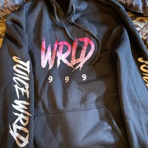 Black and white juice wrld hoodie